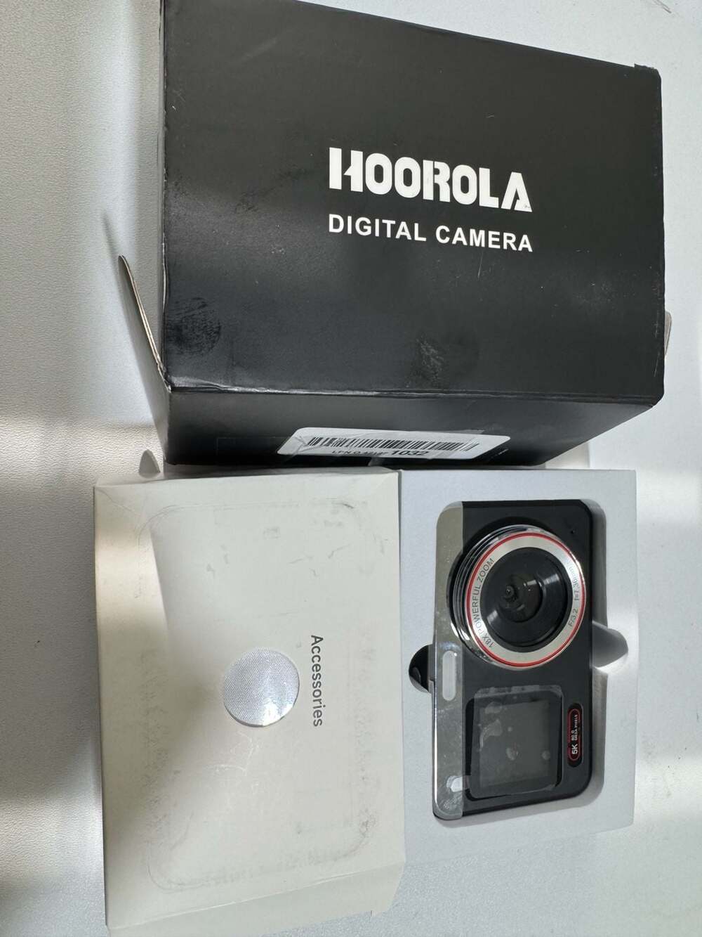Hoorola 5K Digital Camera 80MP Dual Screen 18X Zoom Vlogging Camera